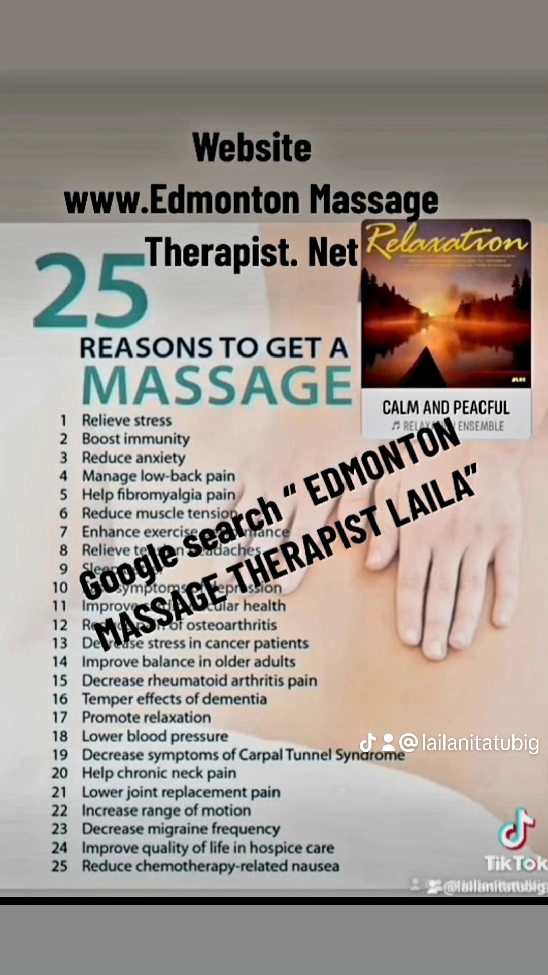 Edmonton Massage Therapist Laila Ltd.